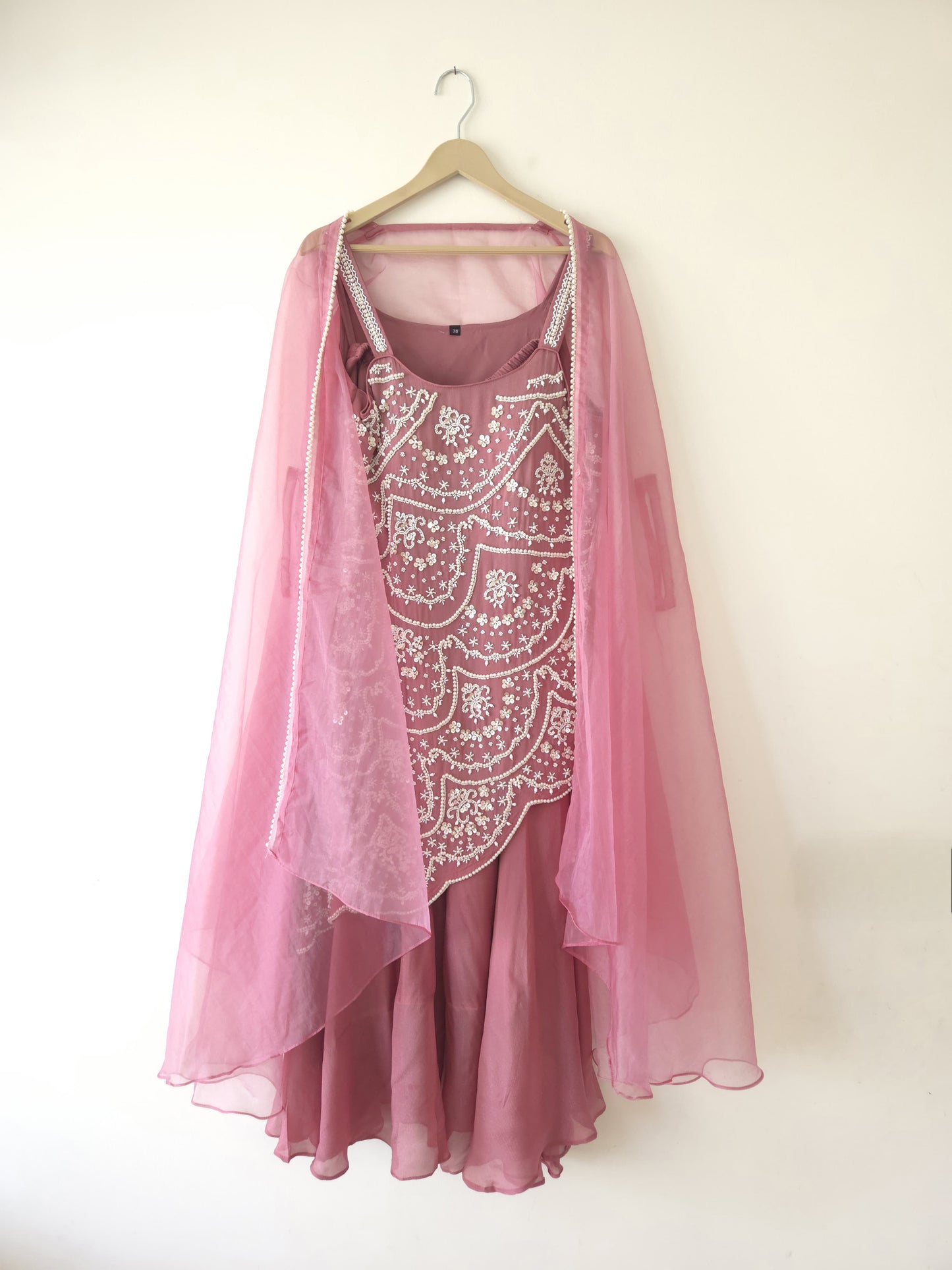 DH117-P-Pink Color Pearl Work Slant cut