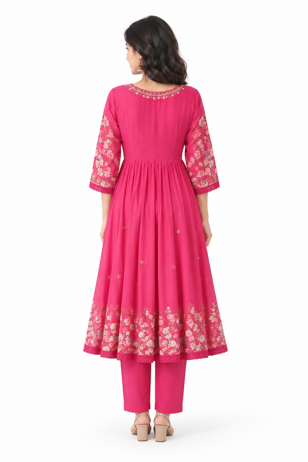 DH127P-Vibrant Floral Fusion Ensemble
