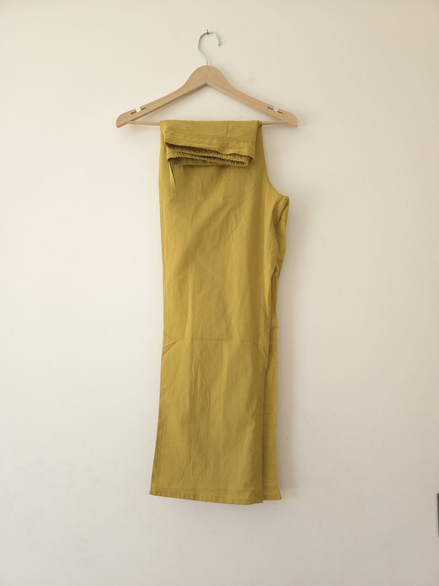 DH 167-WY-Mustard Yellow Floral Kurta and Pants Set - Dharini's Store
