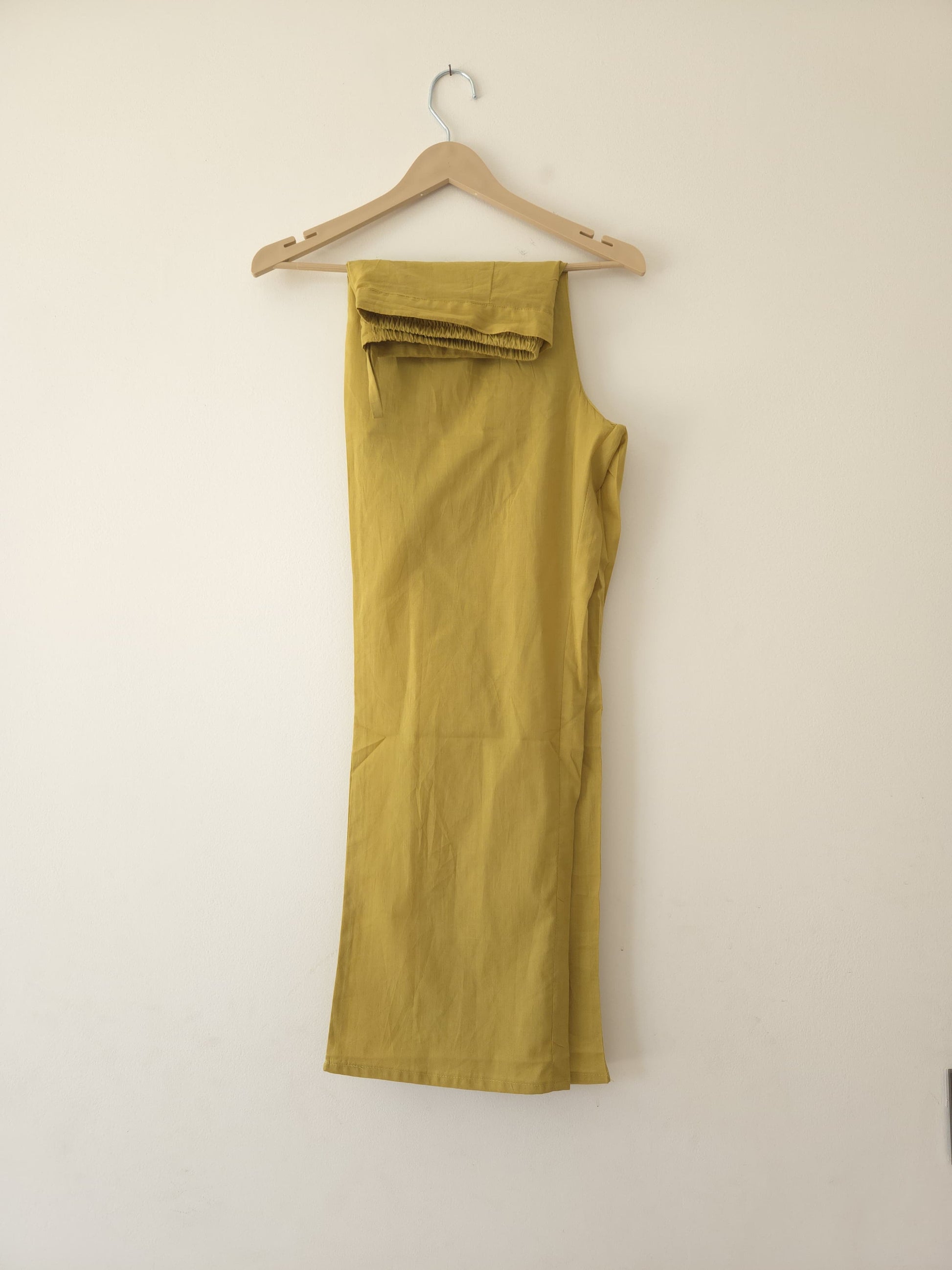 DH 167-WY-Mustard Yellow Floral Kurta and Pants Set - Dharini's Store