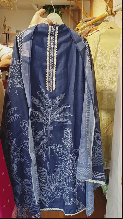 DH334-Women’s 3 Piece Navy Blue Suit