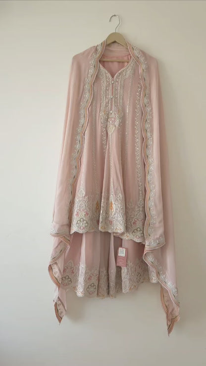 DH088-P Beautiful Pure Chinon Anarkali Suit with Sharara