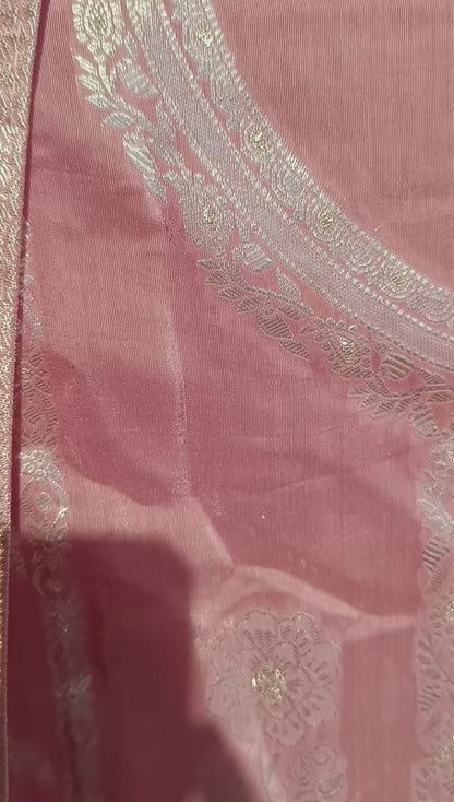 DH225-Blush pink Ethnic Suit With Classic Dupatta