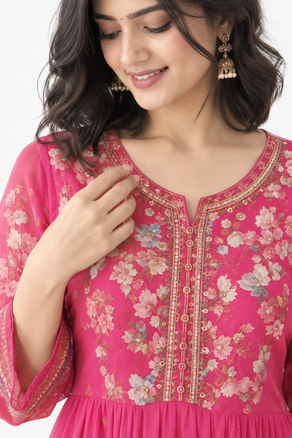 DH127P-Vibrant Floral Fusion Ensemble