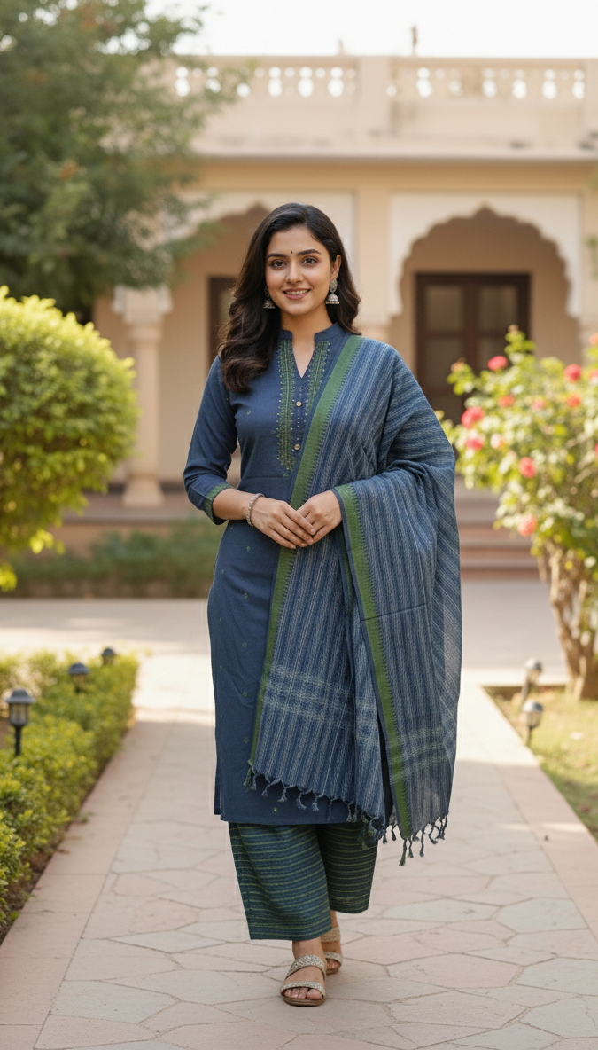 DH265-Azure & Olive Classic Ensemble