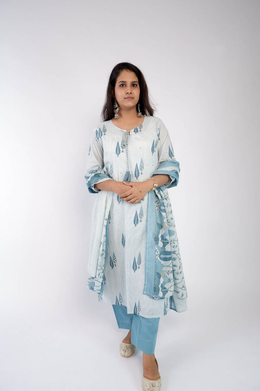 DH171B-Elegant Cotton Suit Set