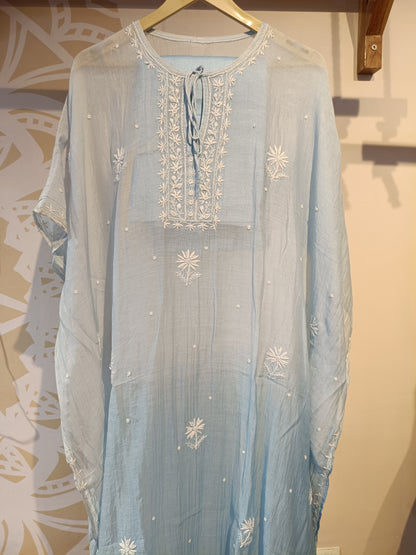 DH255-Chikankari -inspired semi stitched suit