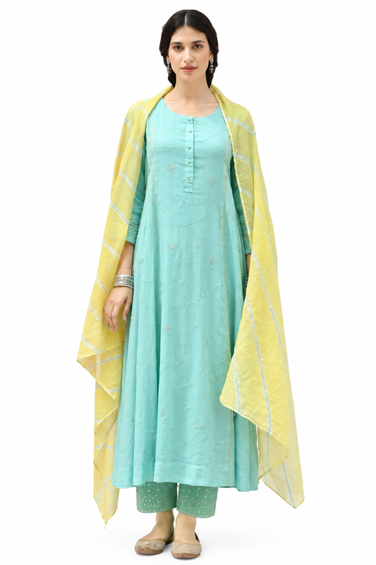 DH176- Blue and Yellow suit