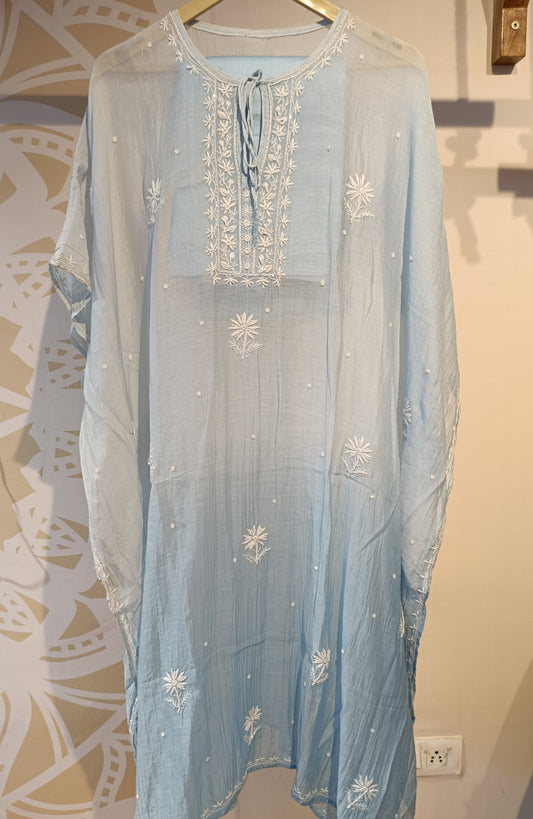 DH255-Chikankari -inspired semi stitched suit