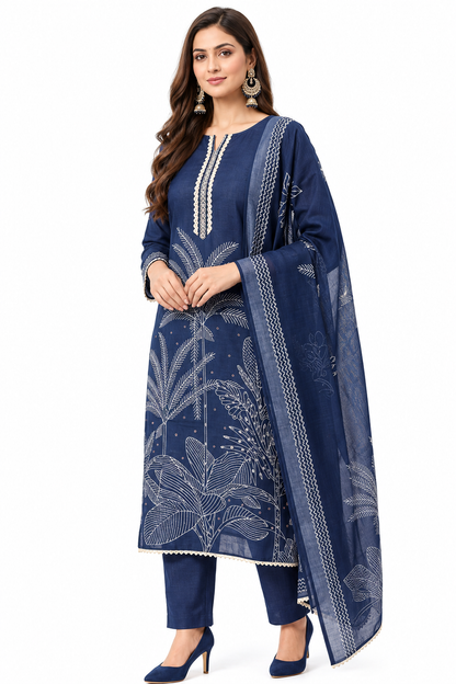 DH334-Women’s 3 Piece Navy Blue Suit