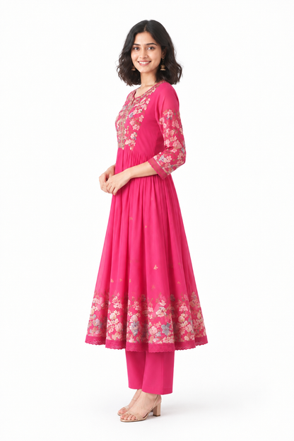 DH127P-Vibrant Floral Fusion Ensemble
